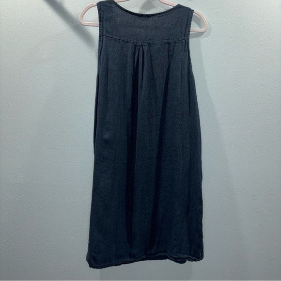 100% Linen Via Signoria Dress with Crochet Trim | Made in Italy | Size L | Vacay - Picture 6 of 12